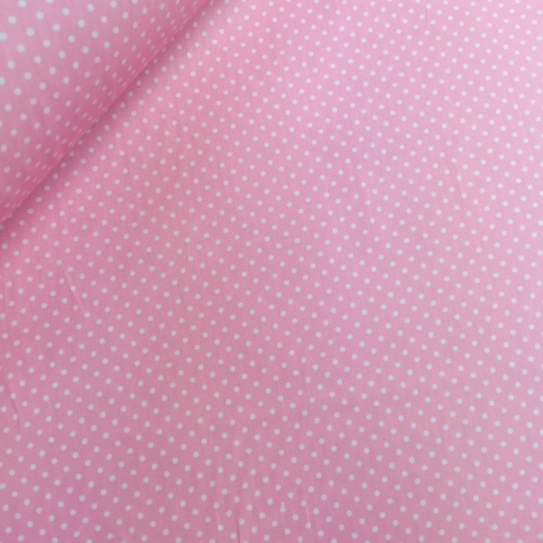 3mm Spot Cotton Poplin Baby Pink